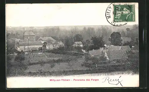 AK Milly-sur-Thérain, Panorama des Forges