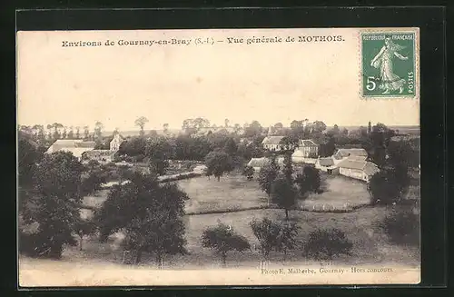 AK Mothois, Vue générale, Teilansicht vom Dorf