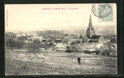 AK Berneuil-sur-Aisne, Vue générale