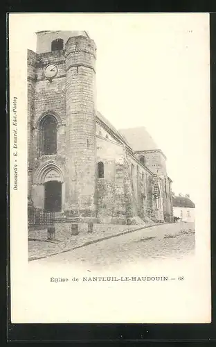 AK Nanteuil-le-Haudouin, Vue sur l`Eglise