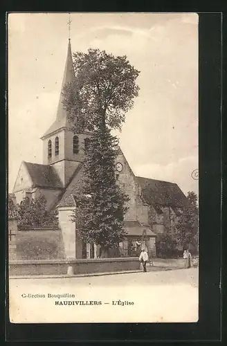 AK Haudivillers, Vue sur l`Eglise