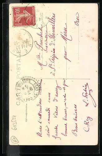 AK Méru, Vue prise des Bois de Baulaine