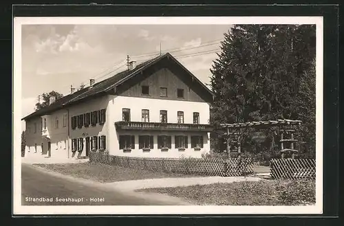 AK Seeshaupt, Hotel im Sonnenschein