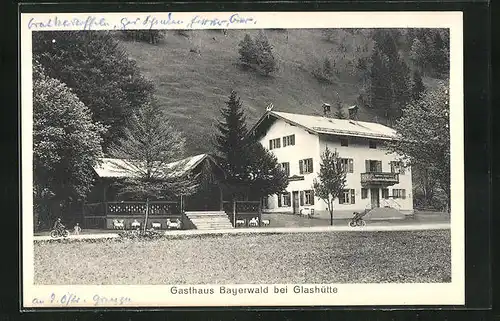 AK Glashütte / Tegernsee, Gasthaus Bayerwald