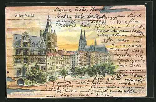 Lithographie Köln, Alter Markt