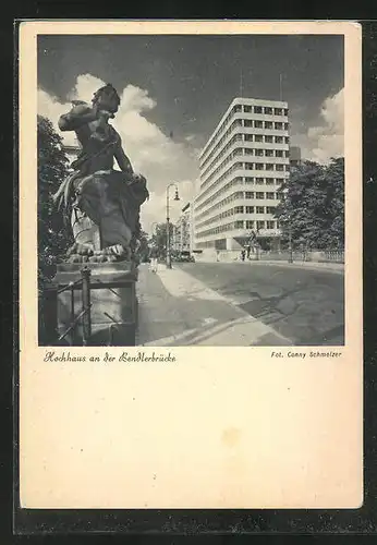 AK Berlin-Tiergarten, Hochhaus an der Bendlerbrücke, Bauhaus, Architektur