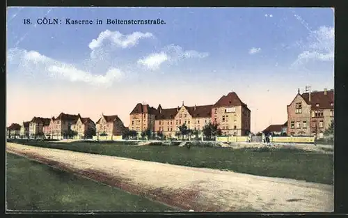 AK Köln-Riehl, Kaserne in Boltensternstrasse