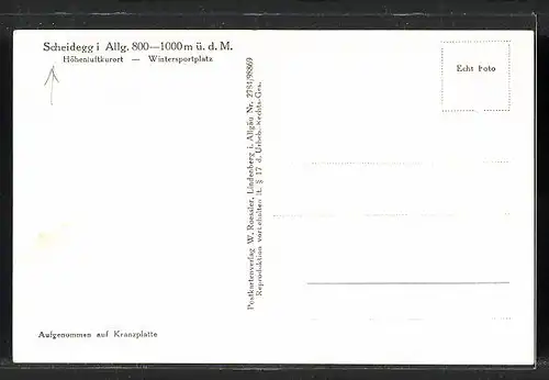 AK Scheidegg i. Allg., Blick zum Freibad