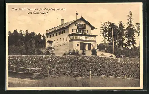 AK Fleckl, Unterkunftshaus des Fichtelgebirgsvereins am Ochsenkopf