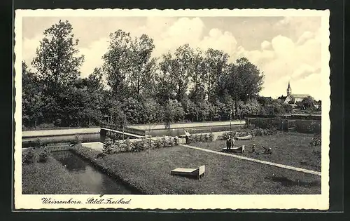 AK Weissenhorn, Im Städt. Freibad