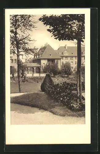 AK Essen /Ruhr, Kolonie Alfredshof, Haus mit Grünanlage