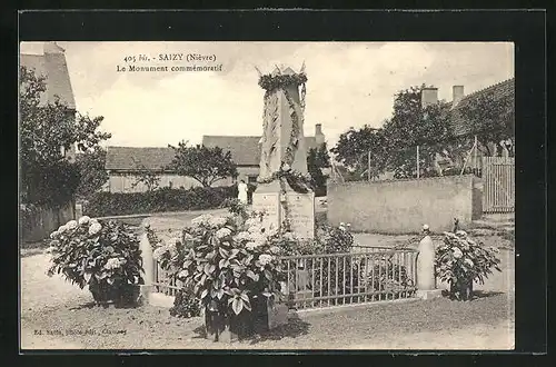 AK Saizy, Le Monument commemoratif