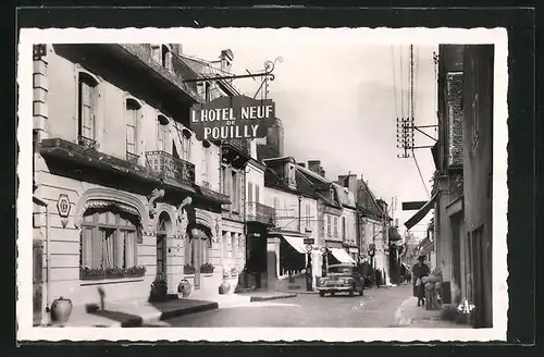 AK Pouilly-sur-Loire, Grande Rue et Hotel Neuf