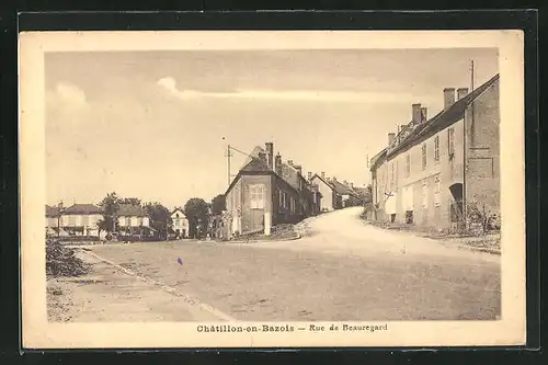 AK Chatillon-en-Bazois, Rue de Beauregard, Strasseneck