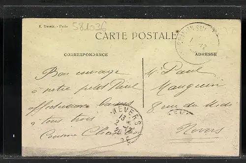 AK Brinon-sur-Beuvron, Route de Clamecy