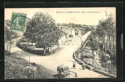 AK Neuvy-sur-Loire, Route de Saint-Amand