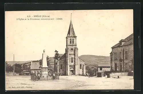 AK Mhère, L`Église et le Monument commémoratif