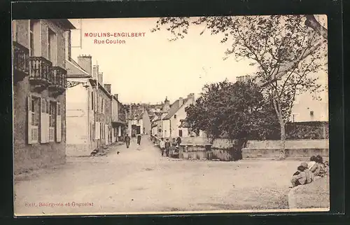 AK Moulins-Engilbert, Rue Coulon, Strassenpartie