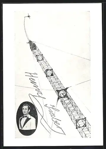 AK Akrobat Henry Sraberz springt vom hohen Turm