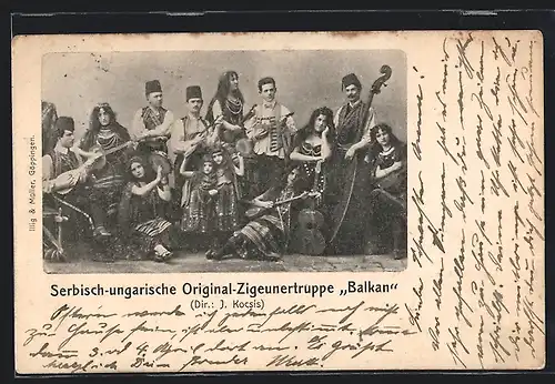 AK Serbisch-ungarische Original-Zigeunertruppe Balkan