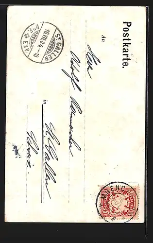 Künstler-AK Münchner Kindl mit Frauenkirche