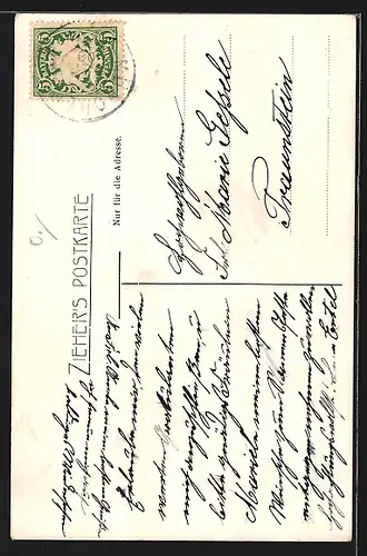 Künstler-AK Münchner Kindl gratulieren mit Blumen