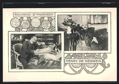 AK Richard O`Monroy in denker Pose, Henry de Regnier in denker Pose