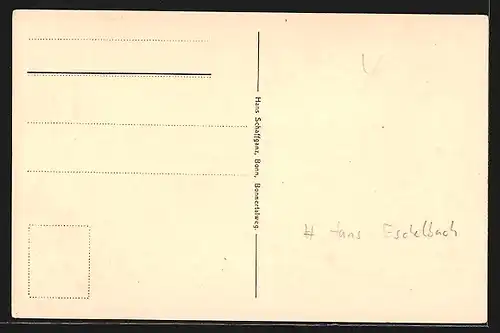 AK Hans Eschelbach liest Zeitung