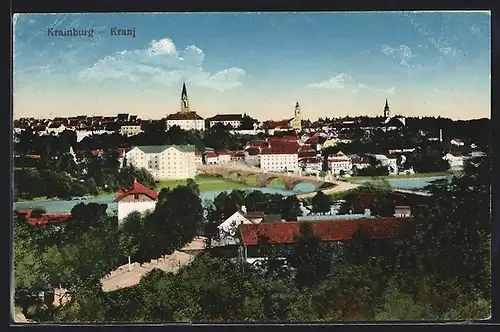 AK Krainburg, Teilansicht der Stadt