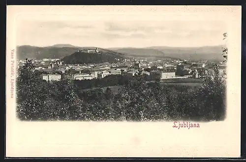 AK Ljubljana / Laibach, Gesamtansicht aus der Ferne