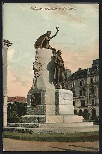 AK Ljubljana, Presernov spomenik v Ljubljani