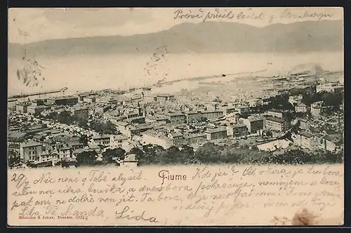 AK Fiume, Panorama über die Stadt