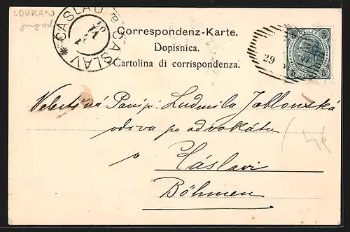 AK Lovrana, Blick vom Strandweg