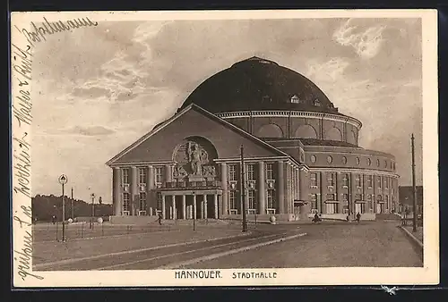 AK Hannover, Blick zur Stadthalle