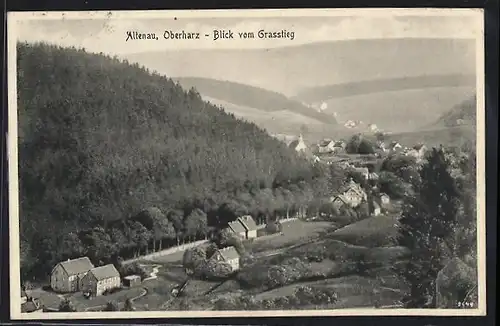 AK Altenau /Oberharz, Blick vom Grasstieg