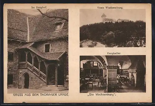 AK Wachsenburg, Veste Wachsenburg, Burghof, Burgkeller