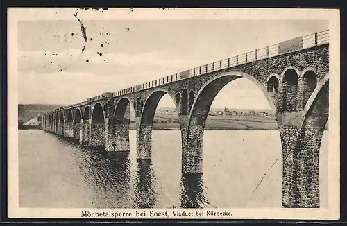 AK Soest, Viaduct bei Körbecke, Möhnetalsperre