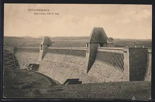 AK Soest, Möhnetalsperre, Sperrmauer