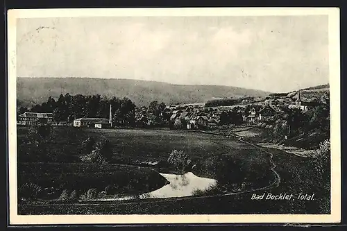 AK Bad Bocklet, Totalansicht mit Kirche