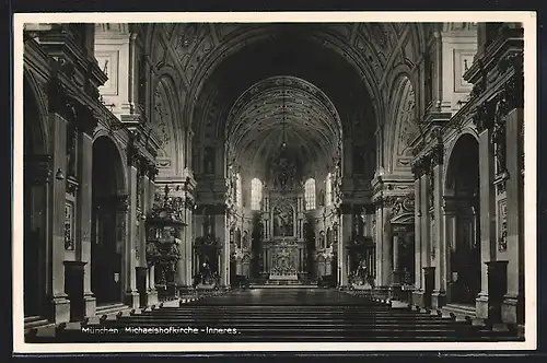 AK München, Michaeliskirche, Inneres