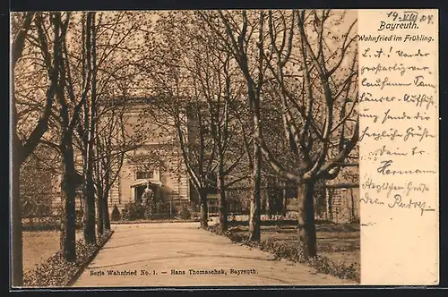 AK Bayreuth, Wahnfried im Frühling