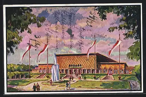 Künstler-AK Lichtenstein-Callnberg, 40. Jubiläums-Ausstellung für das Gastwirtgewerbe 1926