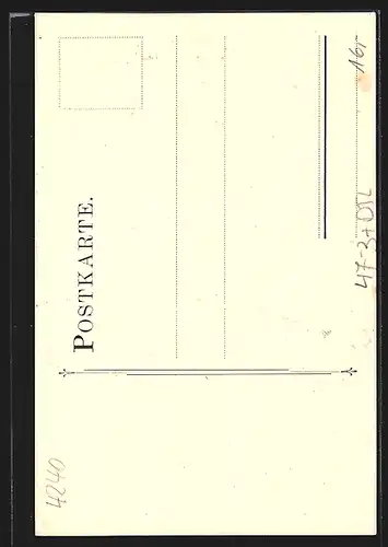 Künstler-AK Emmerich, Einjährige, Absolvia, Wappen und Kranz