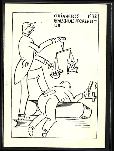 AK Pforzheim, Einjähriges 1932, Absolvia