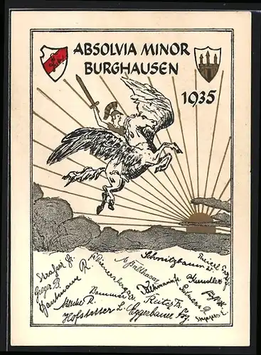 AK Burghausen, Absolvia Minor 1935, Studentenwappen