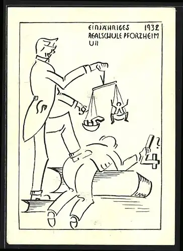 AK Pforzheim, Einjähriges 1932, Absolvia