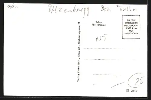 AK Atzenbrugg, Strassenpartie mit Wohnhäusern