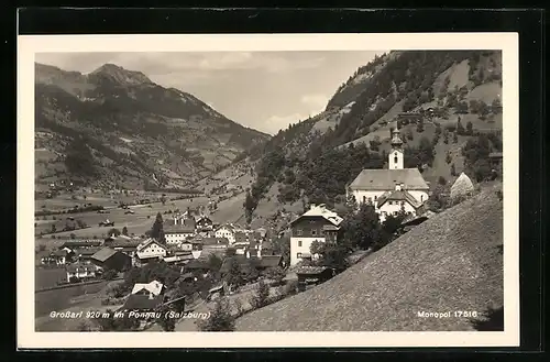 AK Grossarl im Pongau, Teilansicht mit Kirche