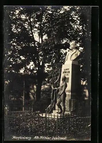 AK Kapfenberg, das Alb. Böhler Denkmal