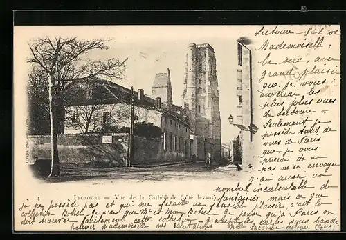 AK Lectoure, Vue de la Cathédrale